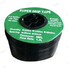Крапельна стрічка "SUPER DRIP TAPE" - (емітерна), 8 Mil, 15 см, 500 м - КОРЕЯ
