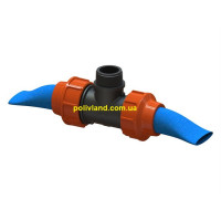 Тройник наружная резьба для лейфлет - 50 х 1*1/2" х 50
